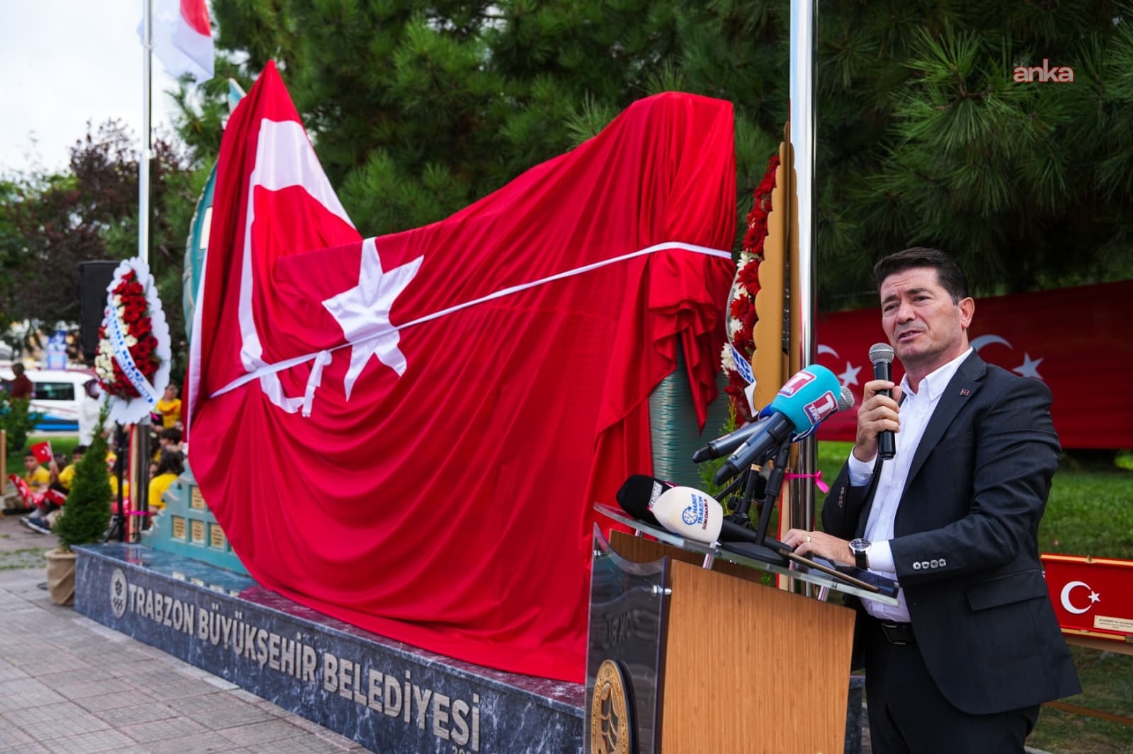 Ortahisar Belediye Başkanı Kaya, Ertuğrul Fırkateyni Şehitler Anıtı’nın açılışına katıldı