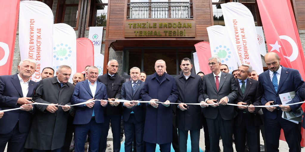 Cumhurbaşkanı Erdoğan, Ayder’de Tenzile Erdoğan Termal Tesisi’nin açılışını yaptı