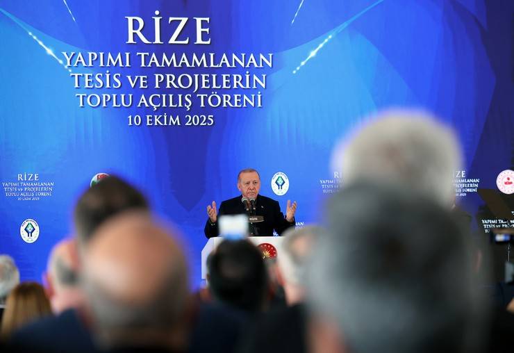 Cumhurbaşkanı Erdoğan Rize’de Toplu Açılış Töreni’nde konuştu
