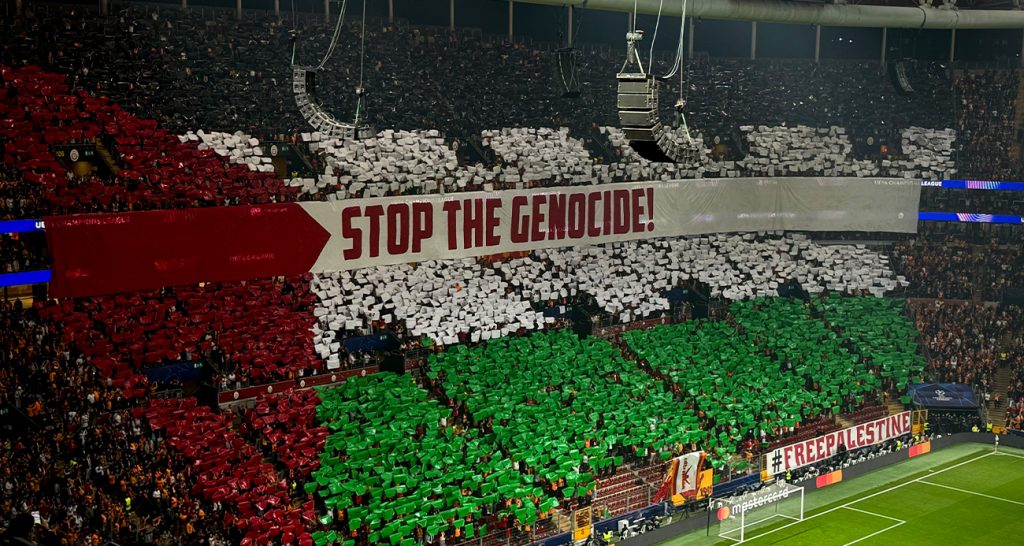 Galatasaray’dan Filistin koreografisi
