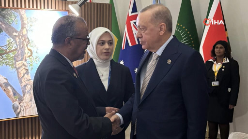 Cumhurbaşkanı Erdoğan, DSÖ Genel Direktörü Tedros’u kabul etti