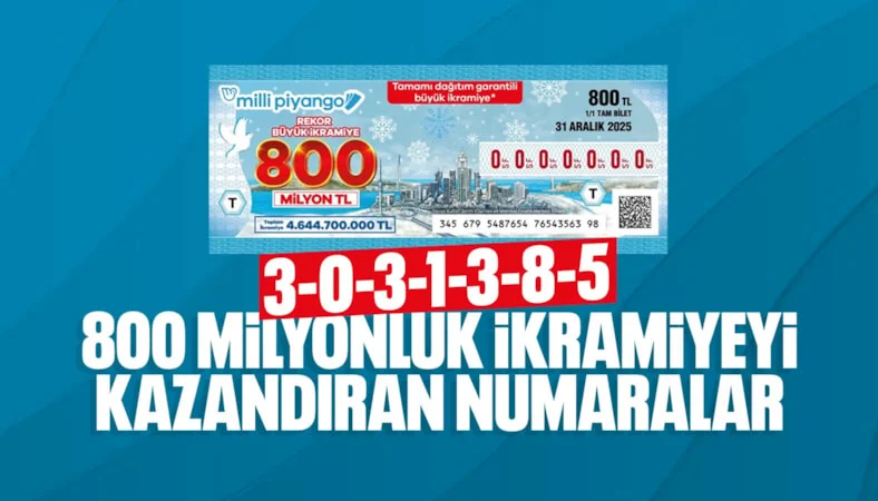 2026 MİLLİ PİYANGO ÇEKİLİŞ SONUÇLARI