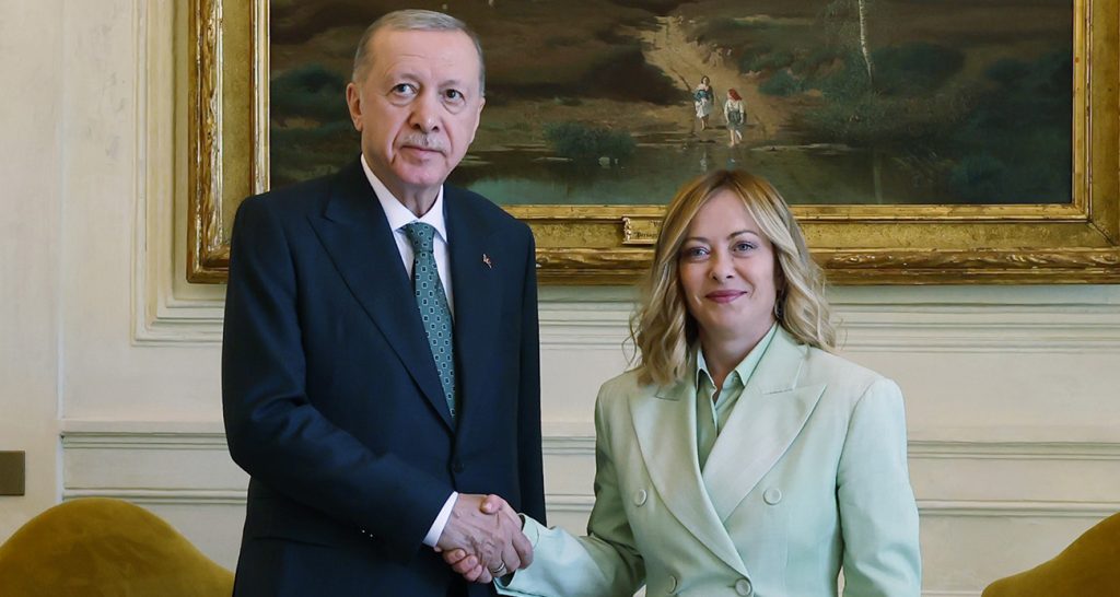 Cumhurbaşkanı Erdoğan, İtalya Başbakanı Meloni ile telefonda görüştü