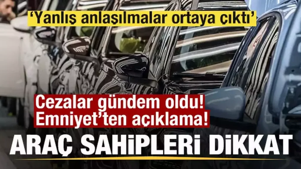 Araç sahipleri dikkat! Cezalar gündem oldu! Emniyet: Yanlış anlaşılmalar ortaya çıktı