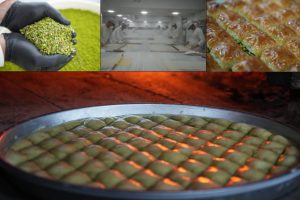 Bayram öncesi Gaziantep’te baklava mesaisi