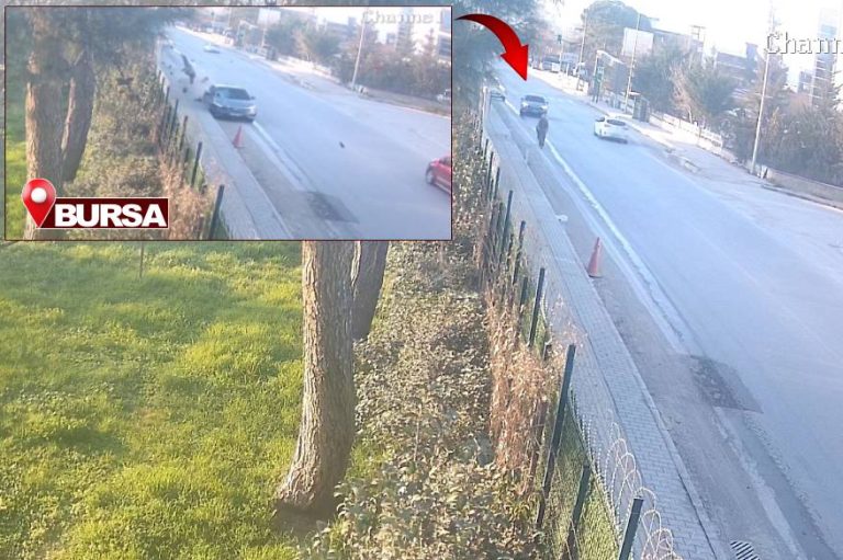 Cinayet gibi kaza güvenlik kamerasında