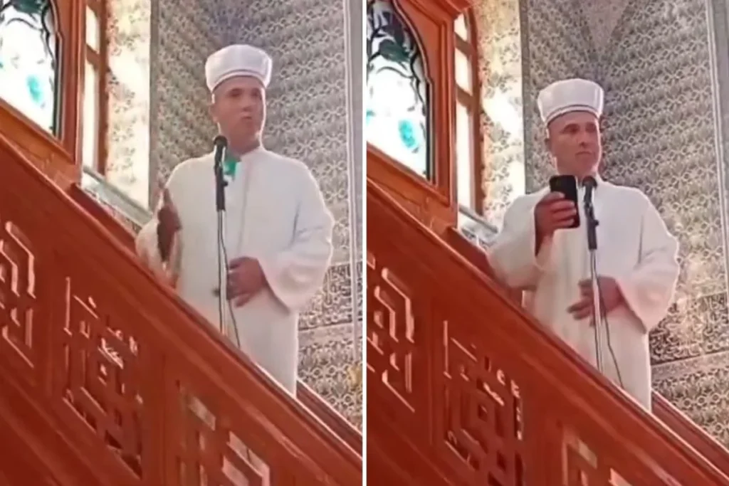 Trabzon’da imamdan hutbe sırasında telefonla ilgilenen cemaate tepki