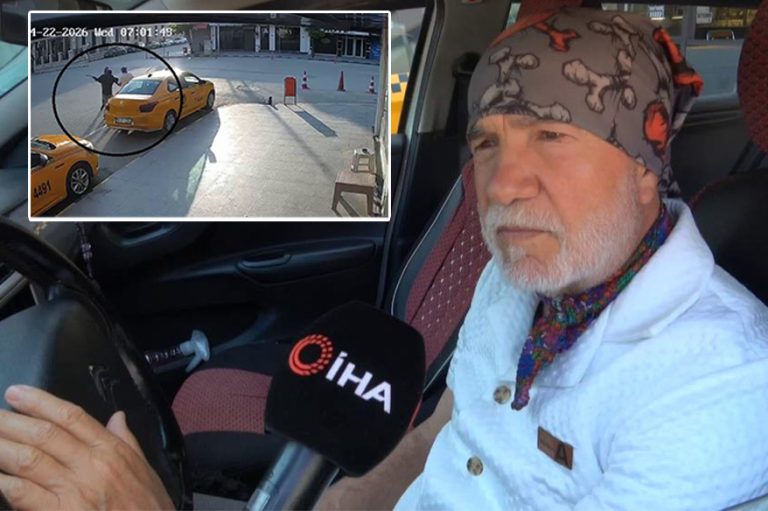 Suç makinesinin satırlı saldırısından anlık refleksle kurtulan taksici: “Geri çekilmesem kellem gitmişti”
