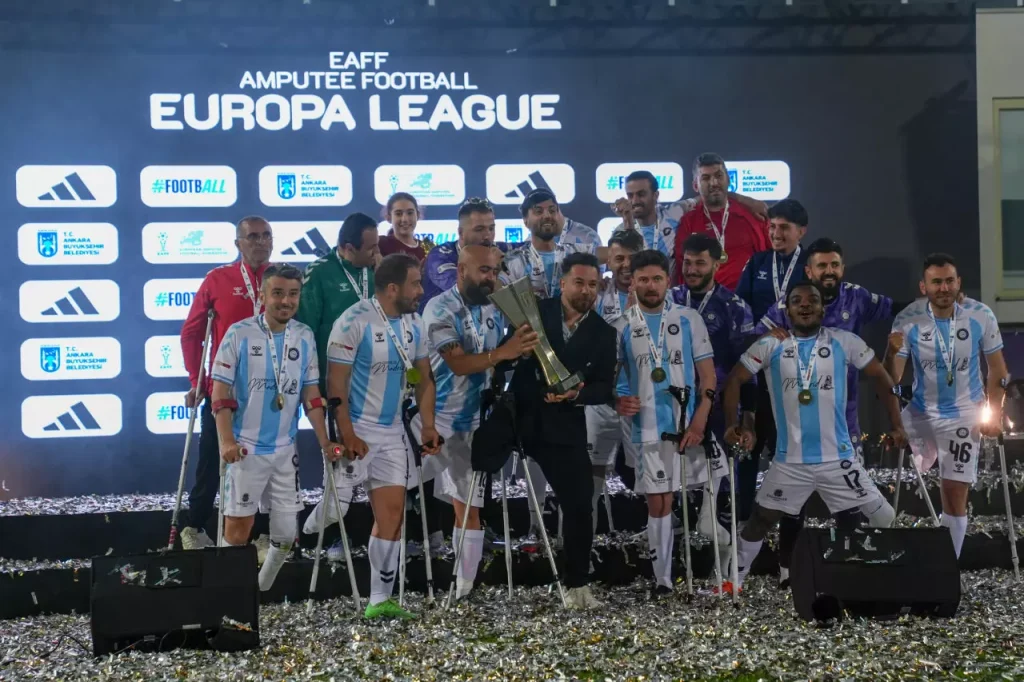 Tarihi başarı! Başkent Ampute Futbol Gücü Avrupa Şampiyonu